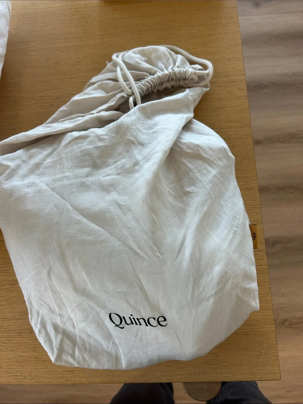 Quince sand duvet cover twin